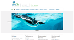 Desktop Screenshot of birdlifeecuador.org